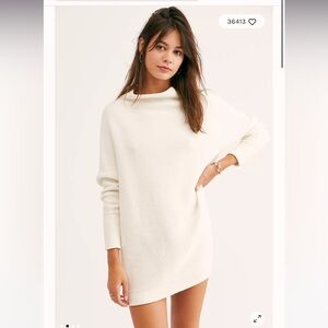 Free People Ottoman Ribbed Tunic Sweater | Hunter Green